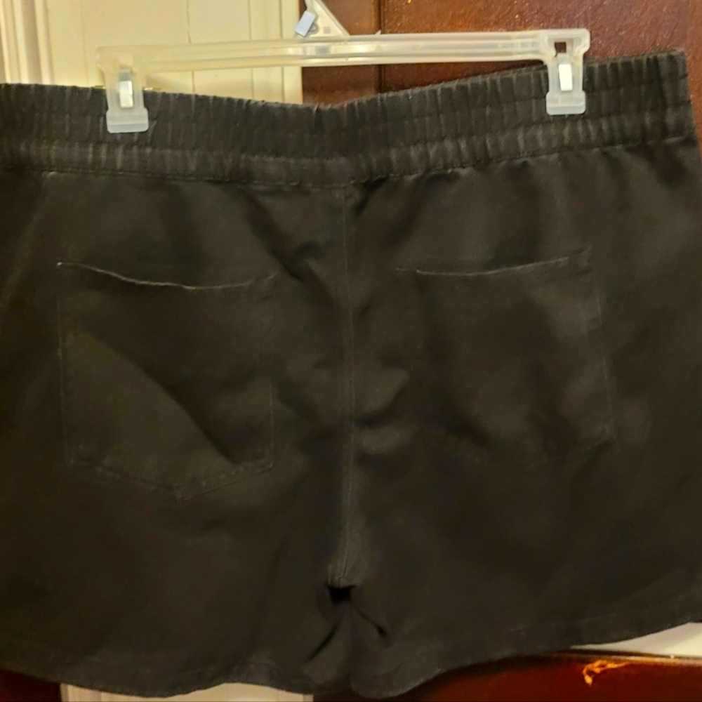Black Denim High waist shorts